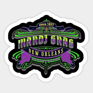 Mardi gras 1837 Sticker